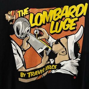 Travis Kelce. Kansas City Chiefs shirt. Black. Size XXL